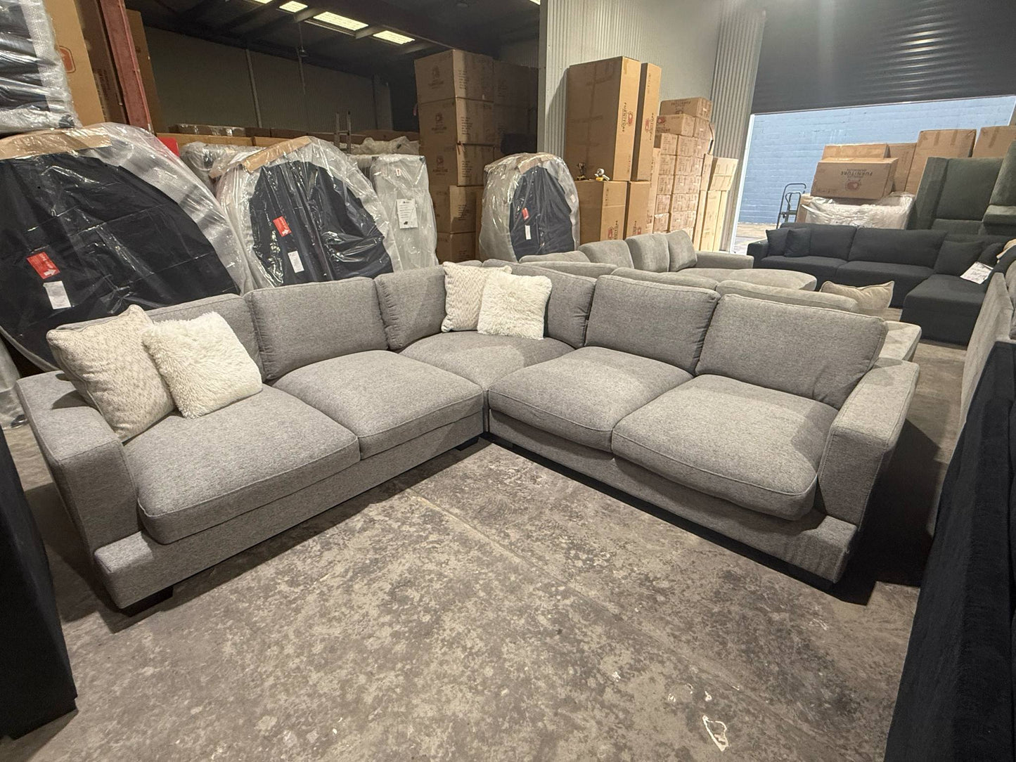 Lexington Cloud Corner Lounge - Grey