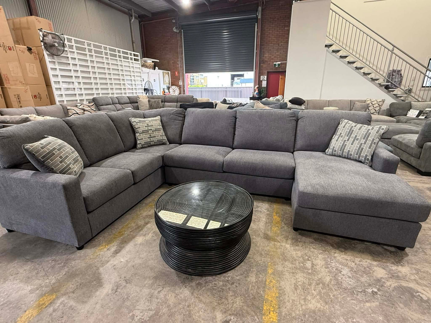 Eden Media Room Sectional with Chaise Lounge Suite