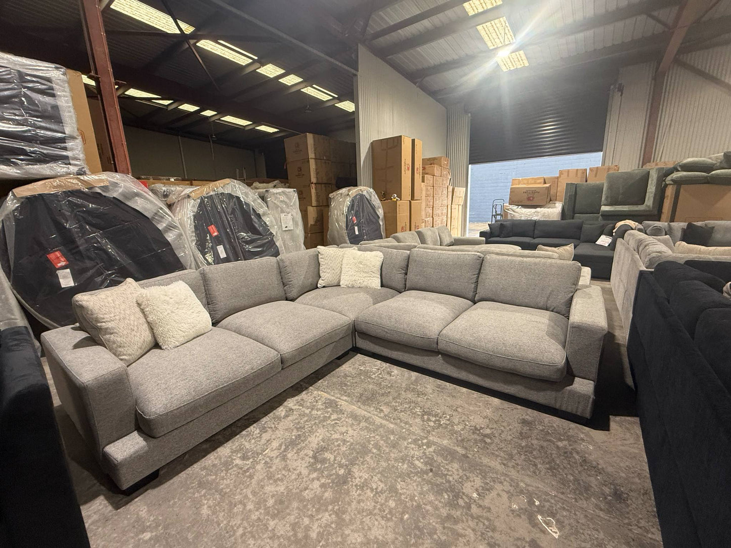 Lexington Cloud Corner Lounge - Grey