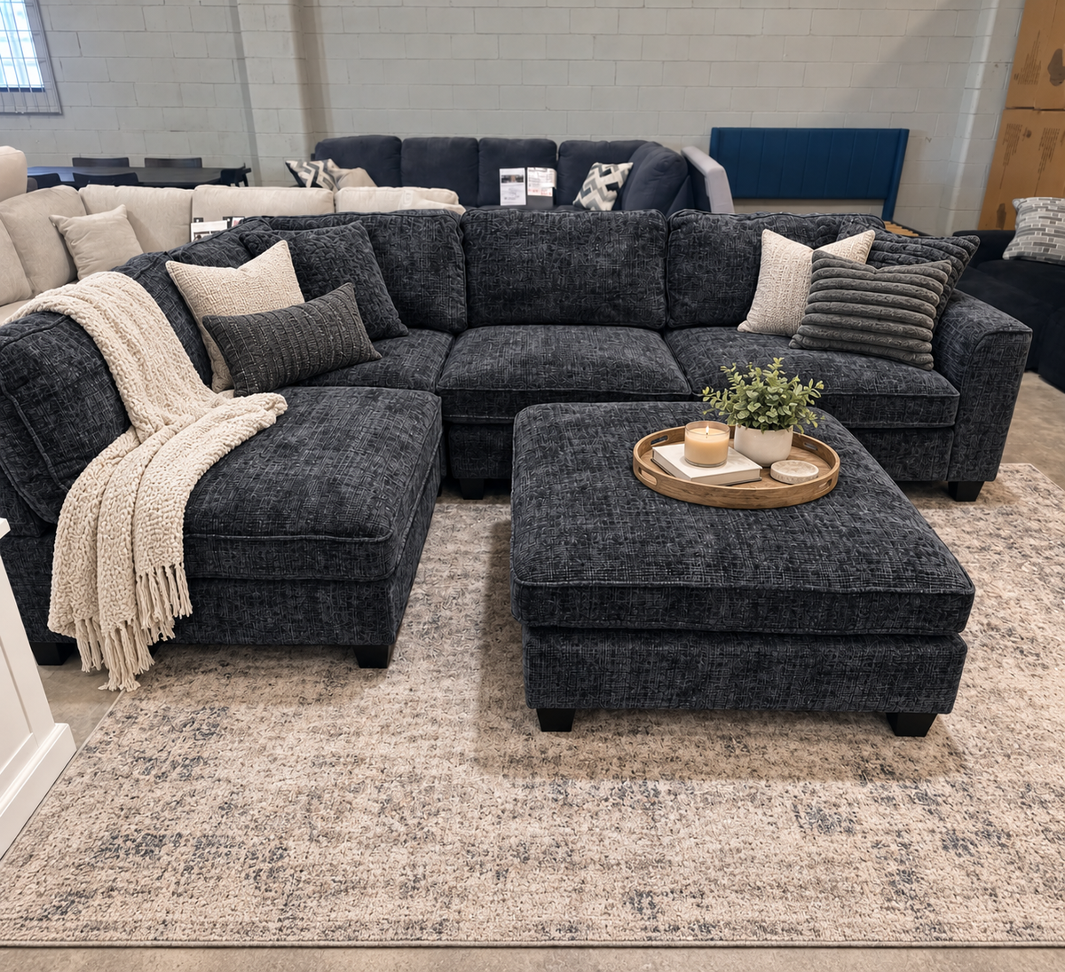 Samson Modular Lounge Set Dark Grey
