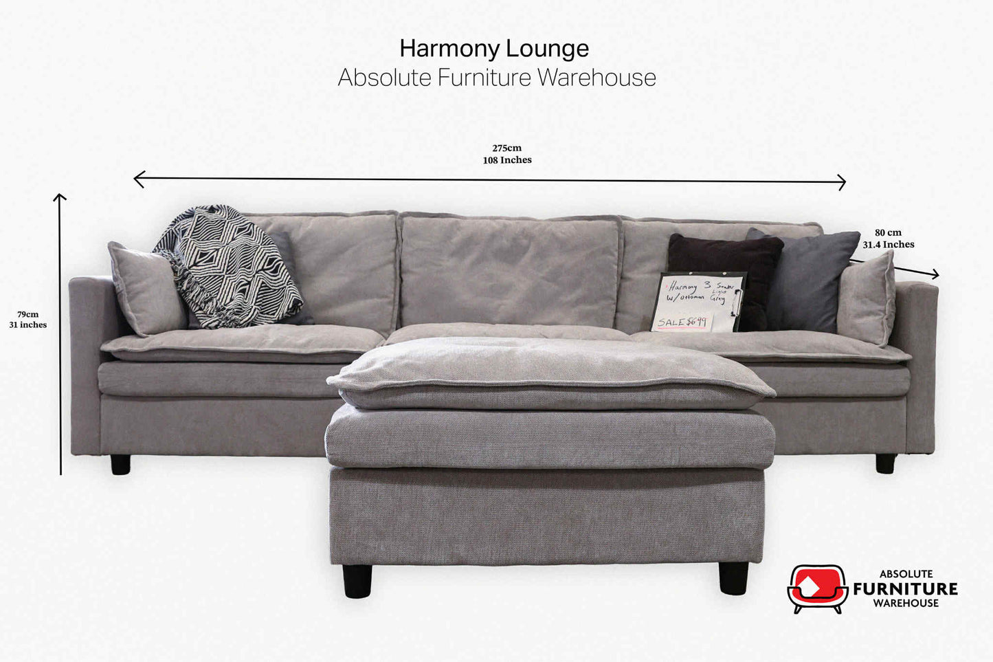 Harmony Lounge - Light Grey