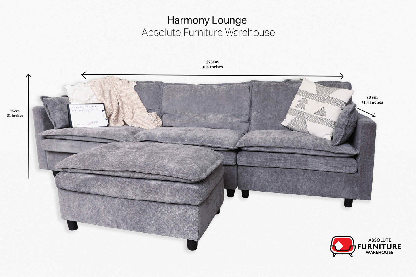 Harmony Lounge - Dark Grey