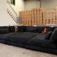Delta Extra Deep Seated Modular Lounge Sofa - Black