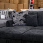Oasis Boucle Double Chaise Lounge with Sofa Bed & Storage