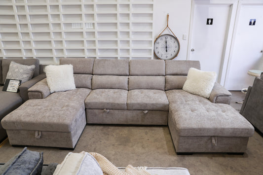 Ordelia Double Chaise Lounge with Sofa Bed & Storage