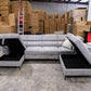 Capital U Shape Lounge with Sofa Bed & Storage