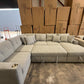 Chelsea U Shape Sofa Bed - Light Grey