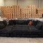 Delta Extra Deep Seated Modular Lounge Sofa - Black
