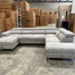 Capital U Shape Lounge with Sofa Bed & Storage