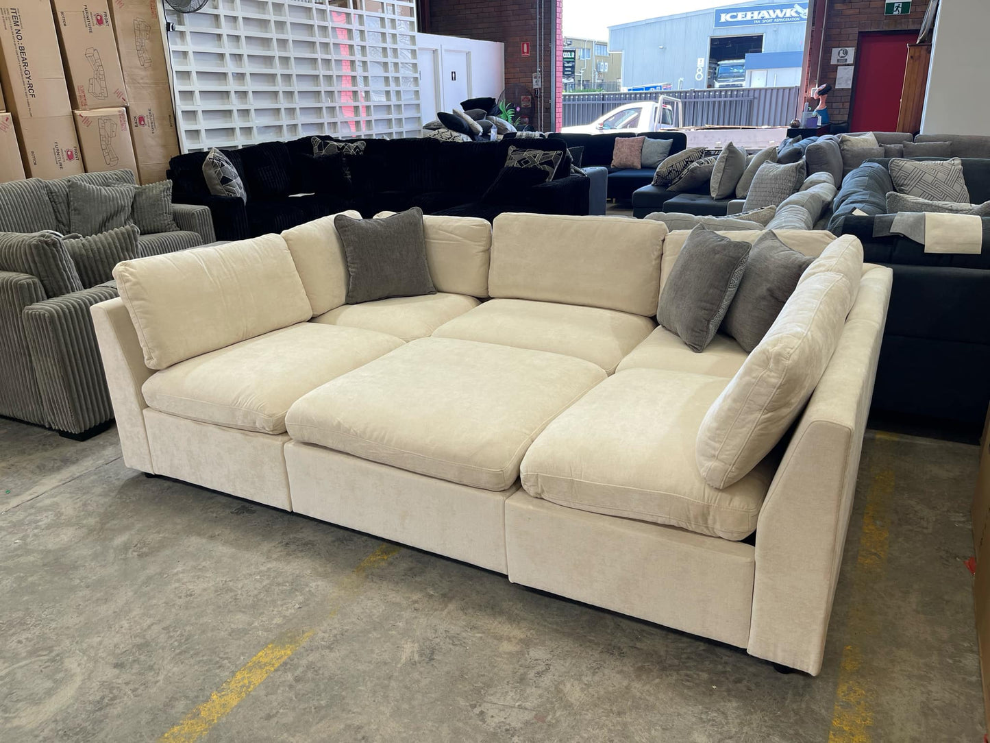 6 Piece Modular Corner Lounge Suite