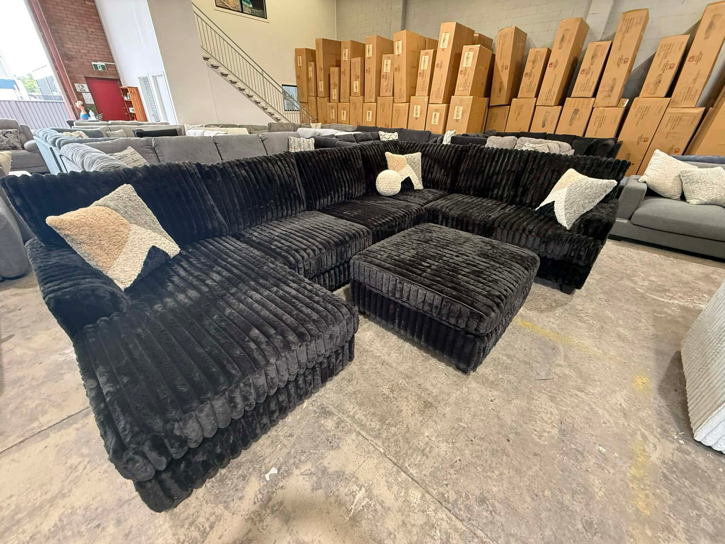 Oxford Large U Shape with Ottoman