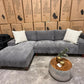 Vienna Chaise Lounge - Dark Grey