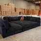 Delta Extra Deep Seated Modular Lounge Sofa - Black