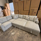 Chelsea U Shape Sofa Bed - Light Grey