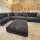 Delta Extra Deep Seated Modular Lounge Sofa - Black