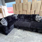 Bear U Shaped Lounge with Sofa Bed & Storage - RHF