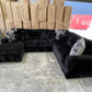 Bear U Shaped Lounge with Sofa Bed & Storage - LHF