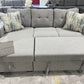 Madison 3 Seater Sofa Bed – Light Grey - Reversible Chaise & Storage