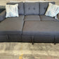Madison 3 Seater Sofa Bed – Dark Grey - Reversible Chaise & Storage