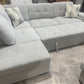 Zullo L Shape Lounge with Sofa Bed, Storage & Ottoman