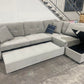Zullo L Shape Lounge with Sofa Bed, Storage & Ottoman