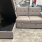 Madison 3 Seater Sofa Bed – Medium Grey - Reversible Chaise & Storage