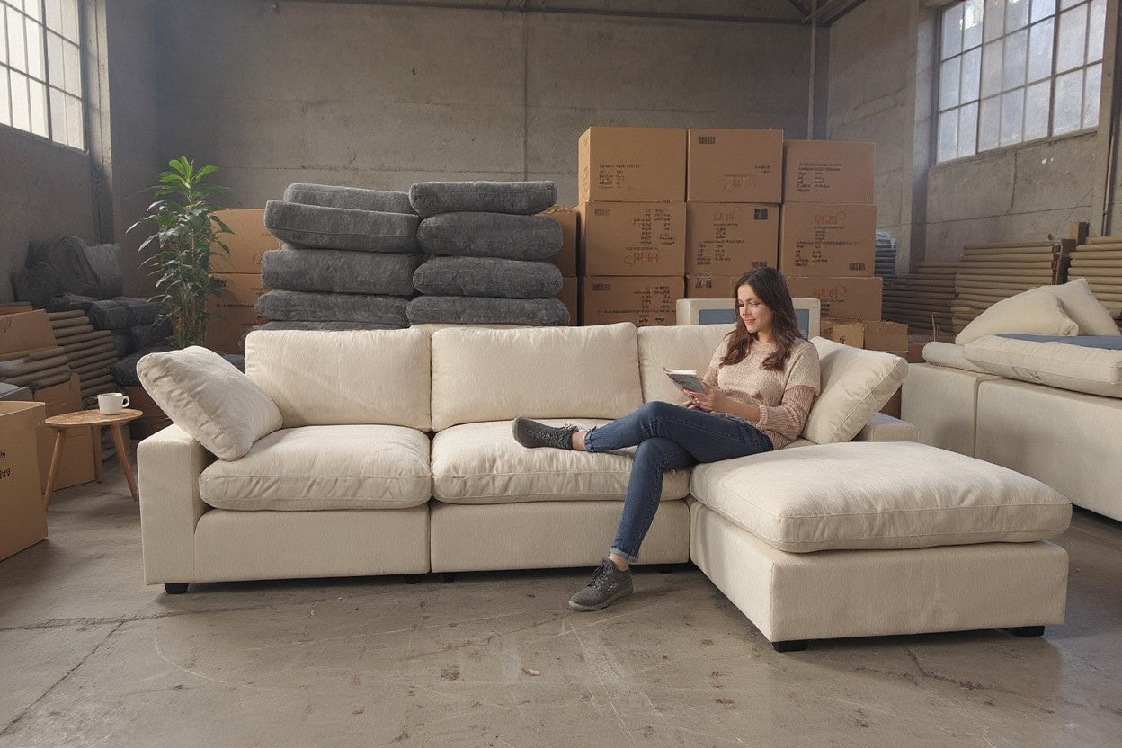 comfortable hampton style lounge