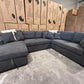 Chelsea U Shape Sofa Bed - Charcoal