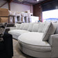 Vogue Curved Chaise Lounge - Grey