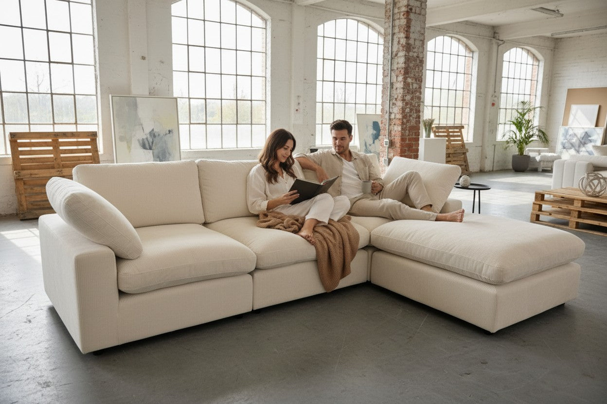 comfy beige couch