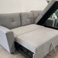 Devlin 3 Seater Sofa Bed – Reversible Chaise & Storage - Light Grey