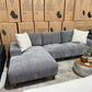 Vienna Chaise Lounge - Dark Grey