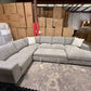 Juliet Plush U Shape Lounge with Sofa Bed & Storage