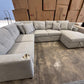 Chelsea U Shape Sofa Bed - Light Grey