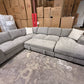 Juliet Plush U Shape Lounge with Sofa Bed & Storage