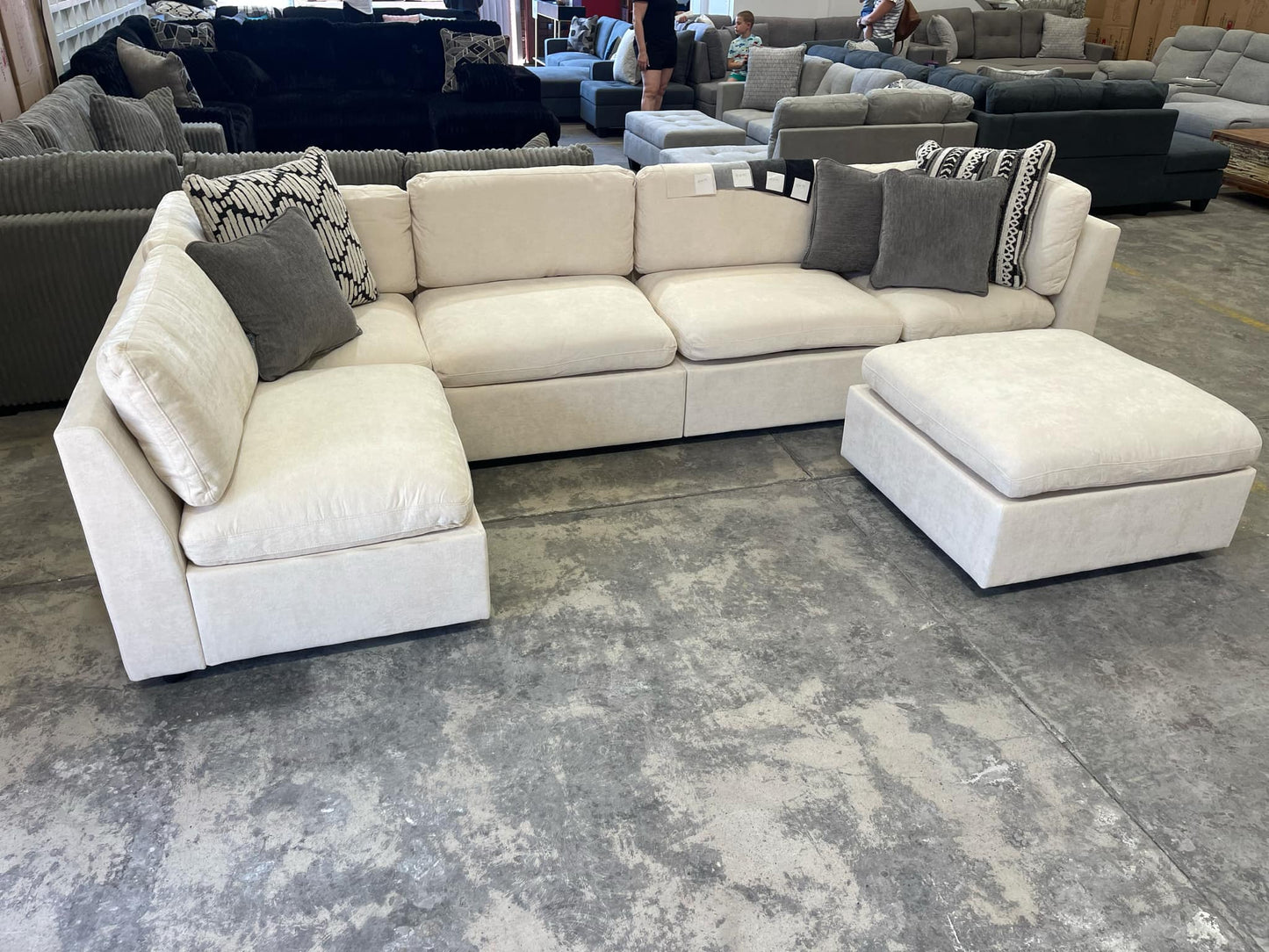 6 Piece Modular Corner Lounge Suite