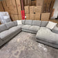 Juliet Plush U Shape Lounge with Sofa Bed & Storage