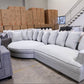 Vogue Curved Chaise Lounge - Grey