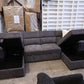 Ordelia Double Chaise Lounge with Sofa Bed & Storage - Dark Grey