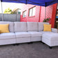4 Seater with Storage Ottoman