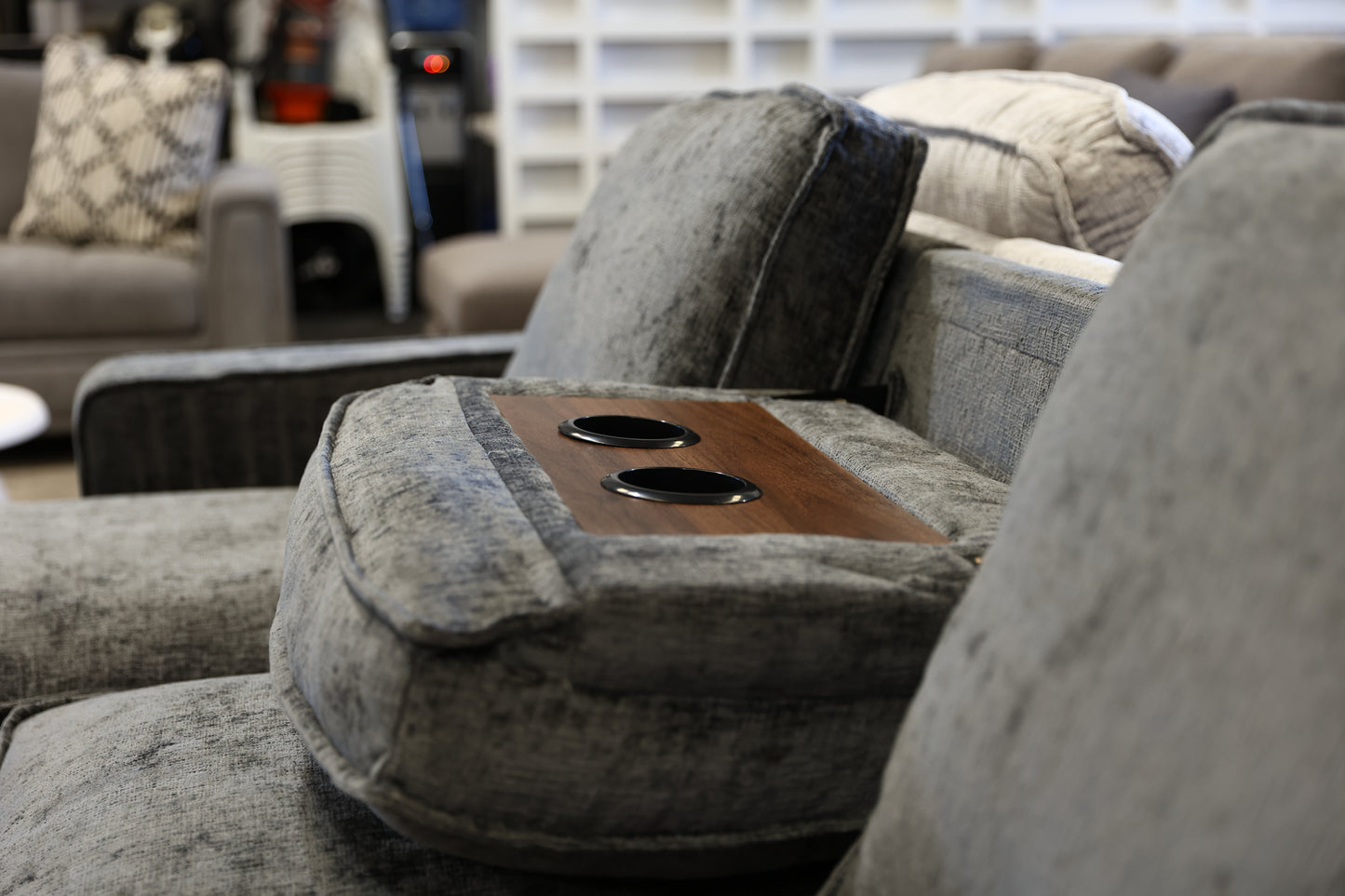 Hansen Reversible Sofa Bed With USB / C Port, Tray With Cup Holders