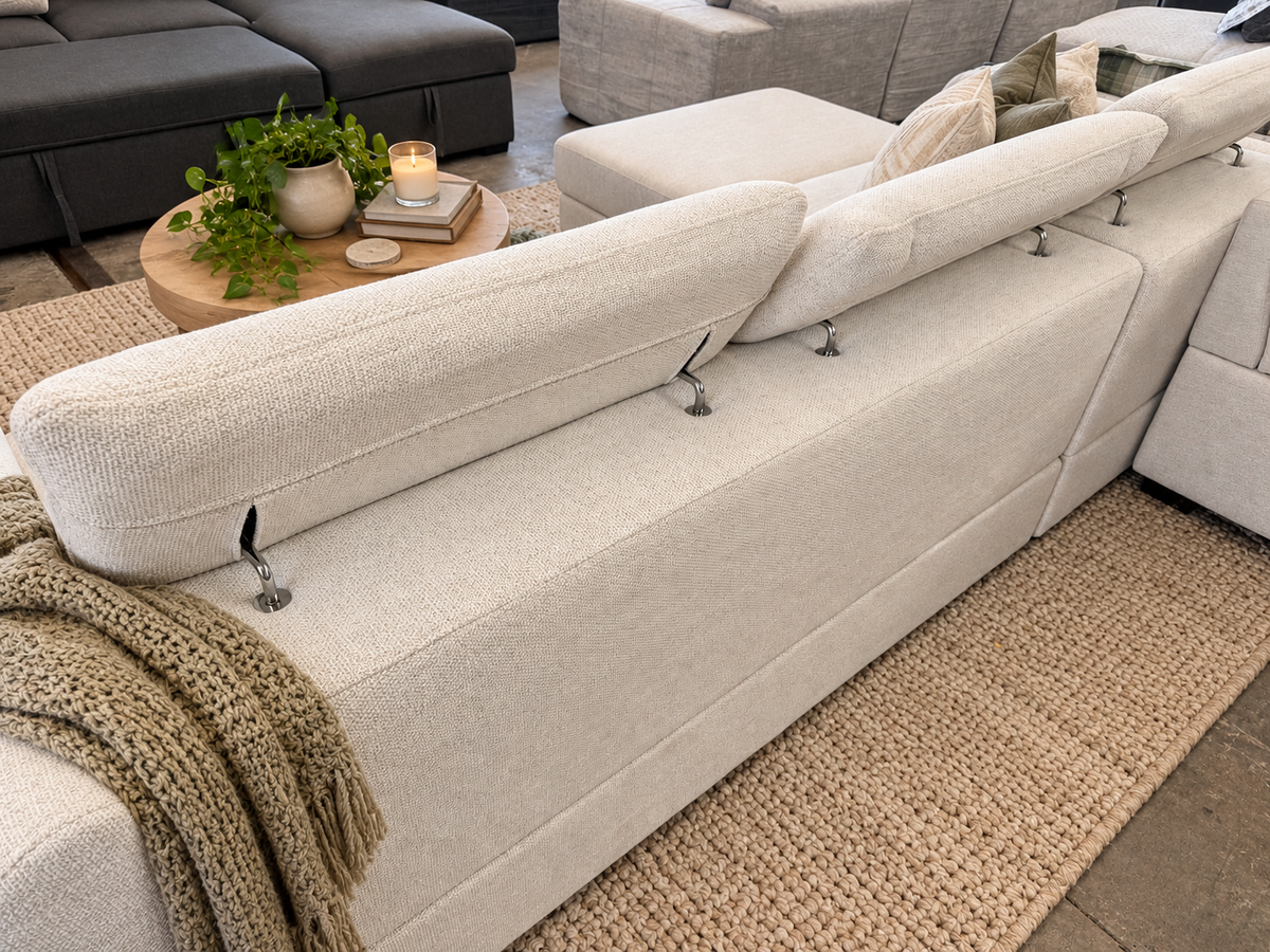 adjustable headrest couch for sale