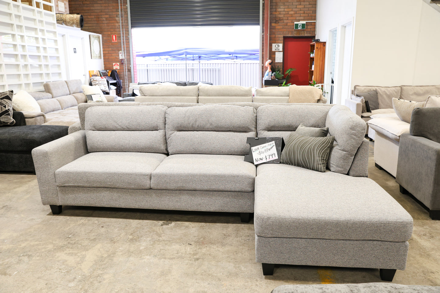 Luna L Shape Chaise Lounge