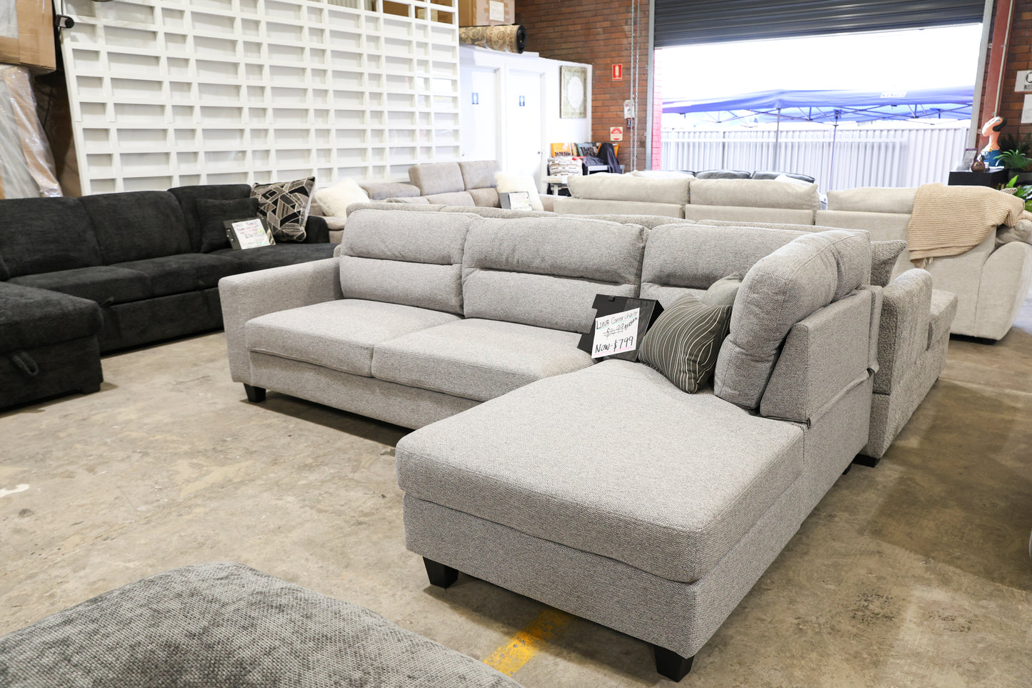 Luna L Shape Chaise Lounge
