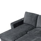 Hansen Double Chaise Sofa Bed, Storage, Cupholders USB & C Ports