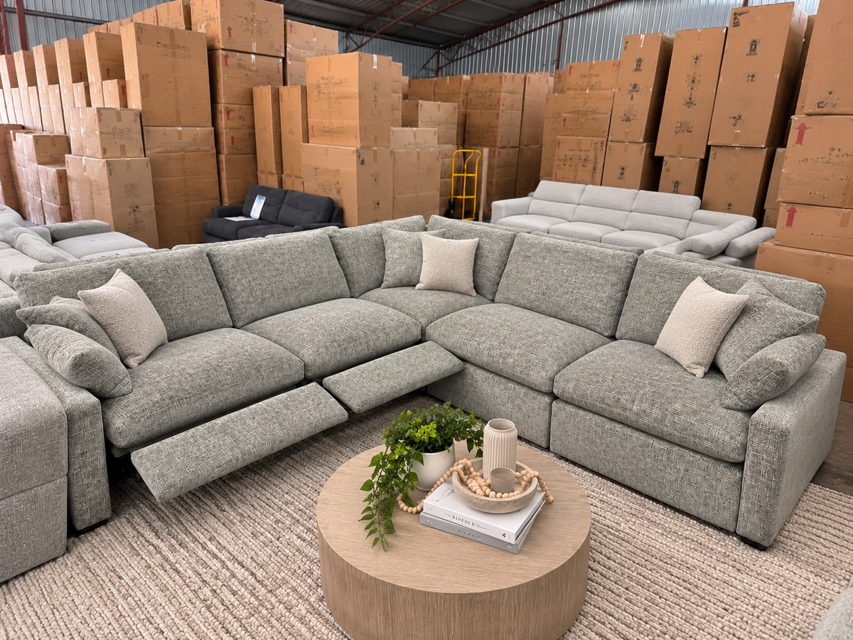 Luxury Seated Corner electric motor recliner chairs. supportive for head. cloud seating
