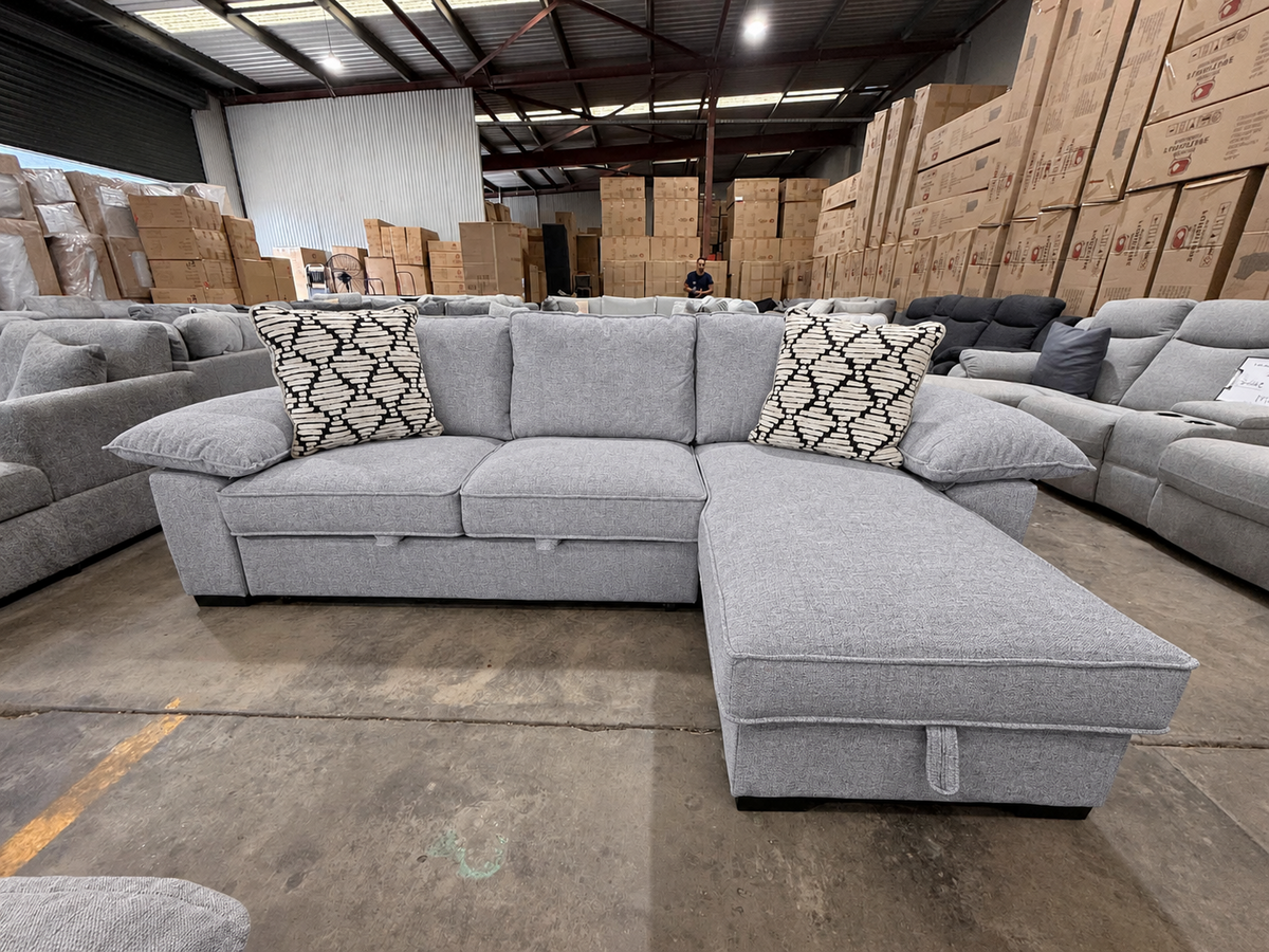 comfortable sofa bed with storage for gaming and media room