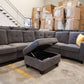 Modular Corner Lounge Suite - Dark Grey