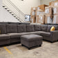 Modular Corner Lounge Suite - Dark Grey