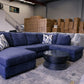 Albert - Blue Double Chaise U Shape Lounge